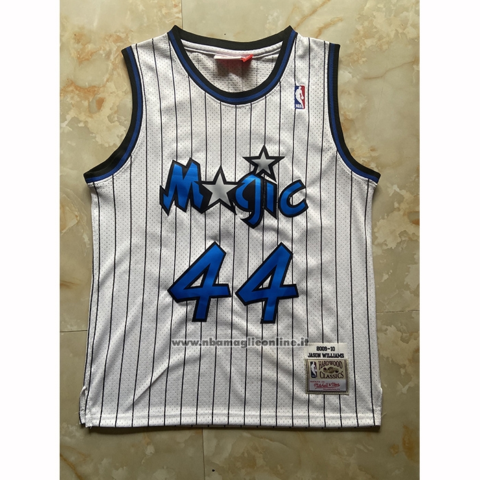 Maglia Orlando Magic Brandon Williams No 44 Mitchell & Ness 2009-10 Bianco